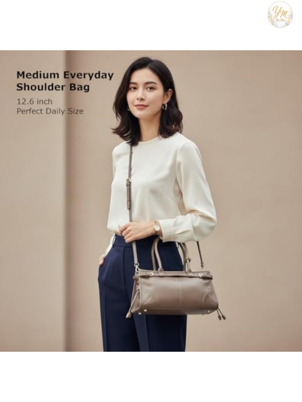 P. Atelier Faux Leather Shoulder Bag Crossbody Handbag